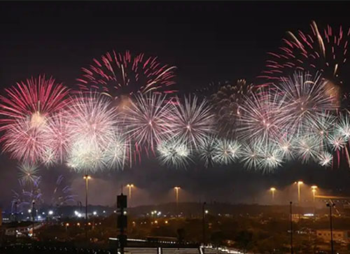 阳春市焰火晚会